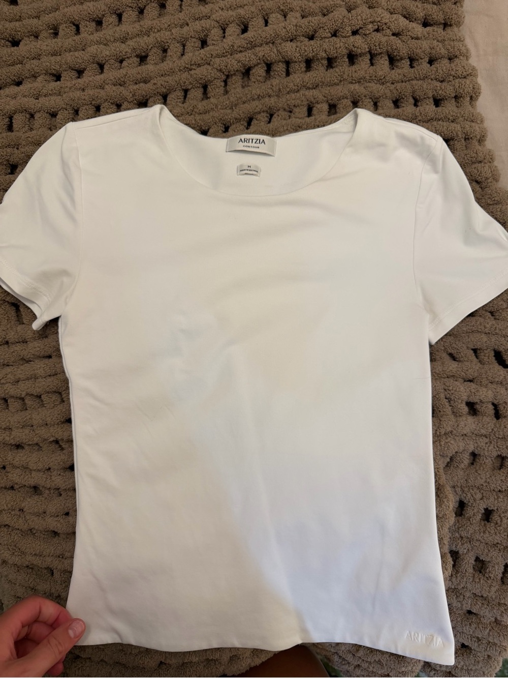 Aritzia White Contour Top
